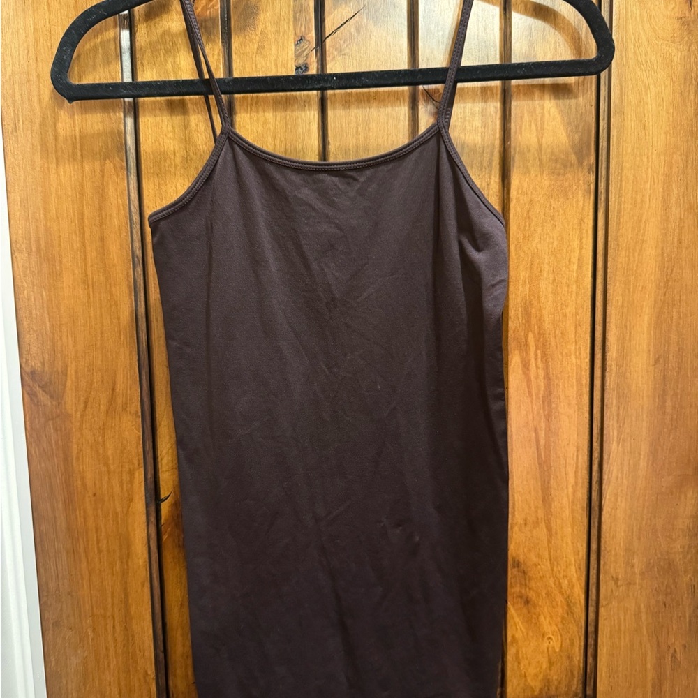 Stylish Brown Spaghetti Strap Camisole